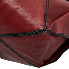 ボッテガヴェネタ ハンドバッグ レッド ブラック レザー パイソン レディース BOTTEGAVENETA 【中古】