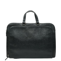 プラダ 三角ロゴプレート ハンドバッグ ビジネスバッグ ブラック サフィアーノレザー レディース PRADA 【中古】