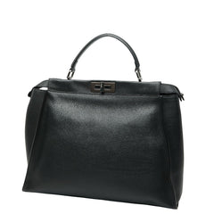 フェンディ ピーカブー ハンドバッグ ショルダーバッグ 2WAY ブラック ベージュ ファー レディース FENDI 【中古】
