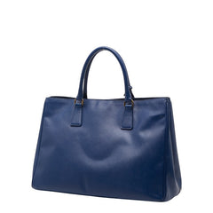 プラダ 三角ロゴプレート ハンドバッグ トートバッグ BN1844 ブルー サフィアーノレザー レディース PRADA 【中古】