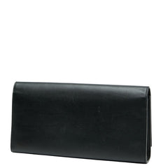 サンローラン YSLロゴ ケイト タッセル フリンジ クラッチバッグ ブラック レザー レディース SAINT LAURENT 【中古】