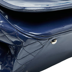 シャネル リップスティック ココマーク チェーン トートバッグ ショルダーバッグ ネイビー パテントレザー レディース CHANEL 【中古】