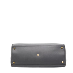 フェンディ 2JOURS トゥージュール トートバッグ ショルダーバッグ 2WAY 8BH250 グレー レザー レディース FENDI 【中古】