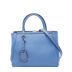 フェンディ プチトゥージュール ハンドバック ショルダーバッグ 2WAY 8BH253 ブルー レザー レディース FENDI 【中古】