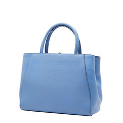 フェンディ プチトゥージュール ハンドバック ショルダーバッグ 2WAY 8BH253 ブルー レザー レディース FENDI 【中古】