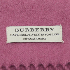 バーバリー マフラー ピンク カシミヤ レディース BURBERRY 【中古】