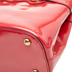 グッチ ホースビット ハンドバッグ ピンク パテントレザー レディース GUCCI 【中古】