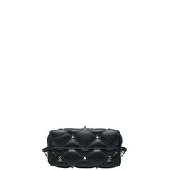 ヴァレンティノ キャンディスタッズ ハンドバッグ ショルダーバッグ 2WAY ブラック レザー レディース VALENTINO 【中古】