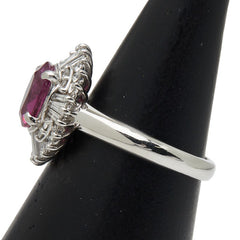 Pt900 プラチナ ルビー1.60ct ダイヤ0.60ct リング 指輪 レディース 11.5号 【中古】