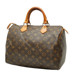 ルイ ヴィトン モノグラム スピーディ30 ハンドバッグ ミニボストンバッグ M41526 ブラウン PVC レザー レディース LOUIS VUITTON 【中古】