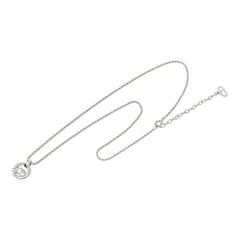 ディオール CDロゴ ネックレス シルバー メタル レディース Dior 【中古】