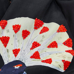 アリスオリビア 鳥 ビジュー ブルゾン ボンバージャケット サイズXS ブラック マルチカラー シルク レディース alice+olivia 【中古】