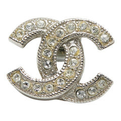 シャネル ココマーク ピアス 片耳のみ シルバー メタル ラインストーン レディース CHANEL 【中古】