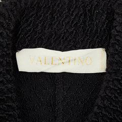 ヴァレンティノ ニットジャケット ジップアップブルゾン サイズ:8 ブラック レディース VALENTINO 【中古】