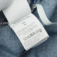 オフホワイト ブリーチペイント加工 ワンピース チュニック サイズ38 OWYM002R20773098 ブルー マルチカラー デニム レディース OFF-WHITE 【中古】