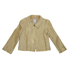 シャネル ジャケット サイズ36 P14484V08245 ゴールド コットン レーヨン レディース CHANEL 【中古】