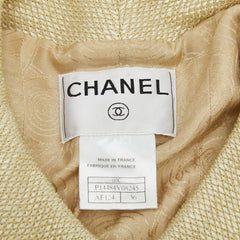 シャネル ジャケット サイズ36 P14484V08245 ゴールド コットン レーヨン レディース CHANEL 【中古】