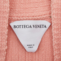 ボッテガヴェネタ エンボスロゴ カーディガン サイズXS 689713 ピンク ナイロン ポリウレタン レディース BOTTEGAVENETA 【中古】