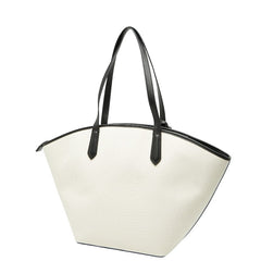 マイケルコース トートバッグ ホワイト ブラック キャンバス レザー レディース Michael Kors 【中古】