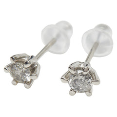 Pt900 プラチナ ダイヤ0.3ct ピアス レディース 【中古】