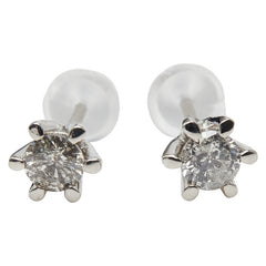 Pt900 プラチナ ダイヤ0.3ct ピアス レディース 【中古】