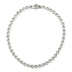 K14WG ホワイトゴールド ダイヤ2.00ct テニスブレス ブレスレット レディース 【中古】