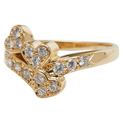 ポーラ K18YG イエローゴールド ダイヤ0.30ct ダイヤ0.132ct リング 指輪 レディース POLA 9号 【中古】