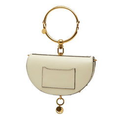 クロエ ナイル ミノディエール ブレスレットバッグ ハンドバッグ ショルダーバッグ 2WAY ホワイト レザー レディース Chloe 【中古】
