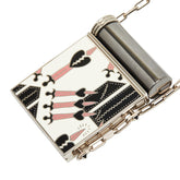 ヴァレンチノ ラブブレード ミラー 鏡 リップスティックケース シルバー マルチカラー メタル レディース Valentino 【中古】