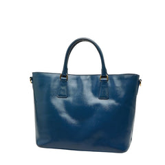プラダ ガレリア ハンドバッグ ショルダーバッグ 2WAY ブルー サフィアーノレザー レディース PRADA 【中古】