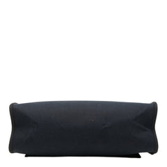 エルメス エールバッグジップPM ハンドバッグ ブラック ブラウン トワルオフィシエ レザー レディース HERMES 【中古】