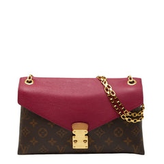 ルイ ヴィトン モノグラム パラスチェーン ショルダーバッグ M41635 ブラウン グレープ パープル PVC レザー レディース LOUIS VUITTON 【中古】