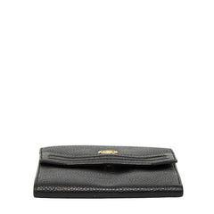 ディオール 三つ折り財布 ブラック レザー レディース Dior 【中古】