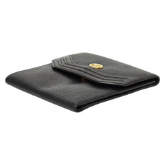 ディオール 三つ折り財布 ブラック レザー レディース Dior 【中古】