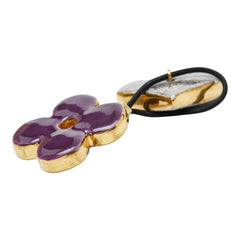 ルイ ヴィトン ヘアアクセサリー ヘアゴム ゴールド パープル シルバー メッキ レディース LOUIS VUITTON 【中古】