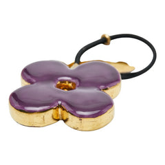 ルイ ヴィトン ヘアアクセサリー ヘアゴム ゴールド パープル シルバー メッキ レディース LOUIS VUITTON 【中古】