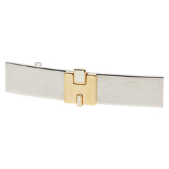 エルメス アイリーン バレッタ シルバー ゴールド メタル メッキ レディース HERMES 【中古】