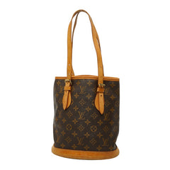 ルイ ヴィトン モノグラム バケットPM トートバッグ ショルダーバッグ M42238 ブラウン PVC レザー レディース LOUIS VUITTON 【中古】
