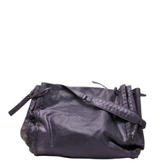 ボッテガヴェネタ 斜め掛け ショルダーバッグ パープル レザー レディース BOTTEGAVENETA 【中古】