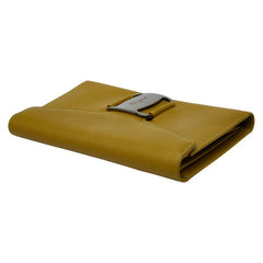 サルヴァトーレフェラガモ ヴァラ 長財布 グリーン レザー レディース Salvatore Ferragamo 【中古】