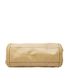 グッチ グッチシマ スカーレット ハンドバッグ 282297 ベージュ レザー レディース GUCCI 【中古】