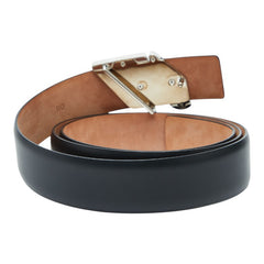 サルヴァトーレフェラガモ ロゴ ベルト サイズ110 ブラック レザー メンズ Salvatore Ferragamo 【中古】