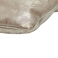 グッチ GGインプリメ 斜め掛け ショルダーバッグ 201446 ベージュ PVC レザー レディース GUCCI 【中古】