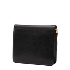 ディオール ロゴ ショルダーバッグ ブラック レザー レディース Dior 【中古】