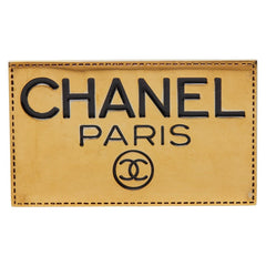 シャネル ロゴプレート ブローチ ゴールド メッキ レディース CHANEL 【中古】