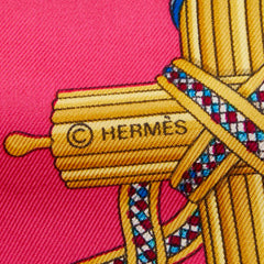 エルメス カレ90 1789 LIBERTE EGALITE FRATERNITE REPUBLIQUE FRANCAISE フランス革命を記念して スカーフ ピンク マルチカラー レディース HERMES 【中古】