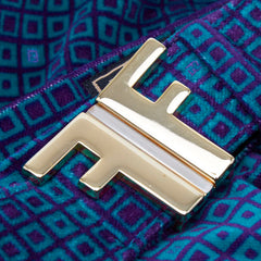フェンディ 総柄 スカート グリーン パープル コットン レディース FENDI 【中古】