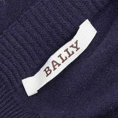 バリー ストール マフラー ネイビー メンズ BALLY 【中古】