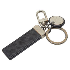 ルイ ヴィトン タイガ ポルトクレ ネオLVクラブ キーホルダー チャーム M67242 ブラック シルバー レザー メタル メンズ LOUIS VUITTON 【中古】