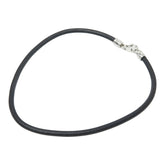 ブルガリ チョーカー ブラック シルバー レザー メタル レディース BVLGARI 【中古】